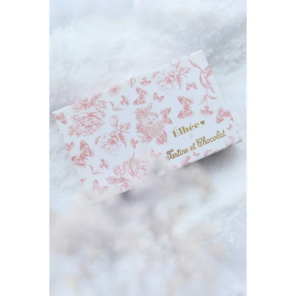 Coffret Doudou et biberon toile de Jouy rose Elhée x Tartine et Chocolat - Soins Bébé Naturels & Produits Maman Après Naissance