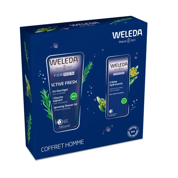 Coffret Homme Gel douche Energisant & Crème hydratante Homme