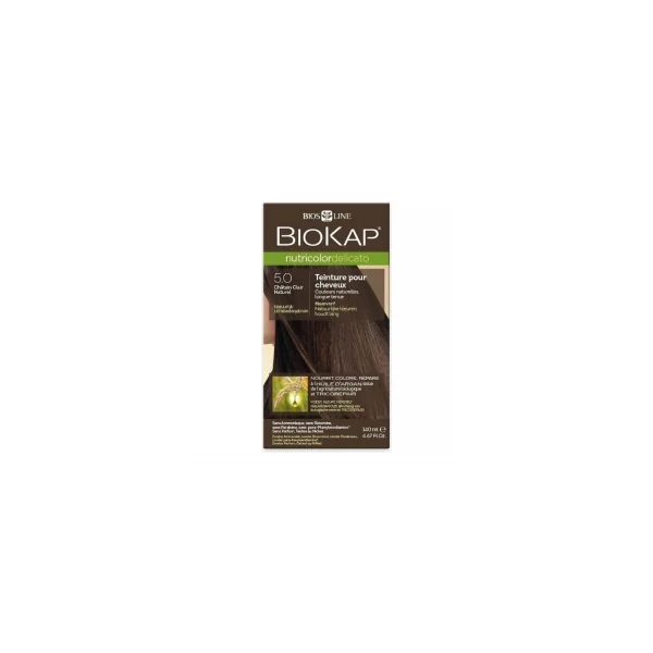 Coloration naturelle Nutricolor Delicato - 5.0 Châtain clair naturel - 140ml