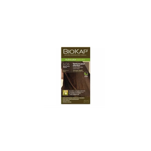 Coloration naturelle Nutricolor Delicato - 6.06 Blond foncé havane - 140ml