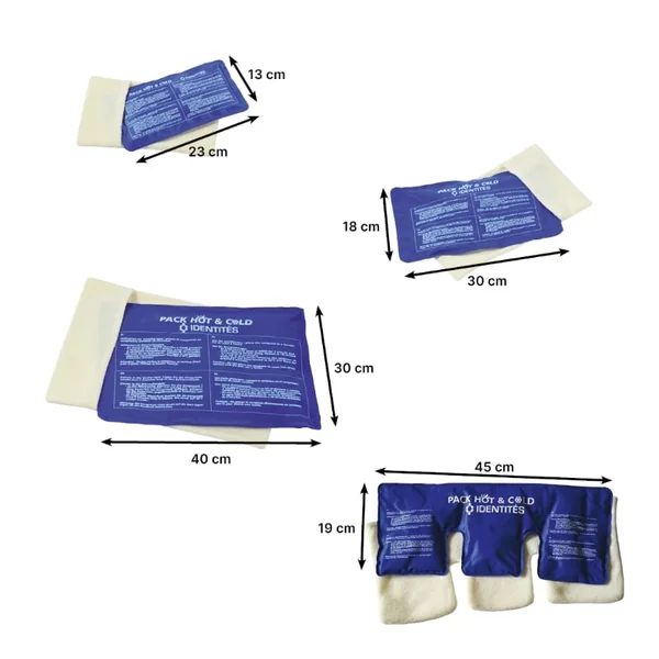 COMPRESSE CHAUD FROID AVEC ENVELOPPE 30 X 18 CM - Oplus Médical