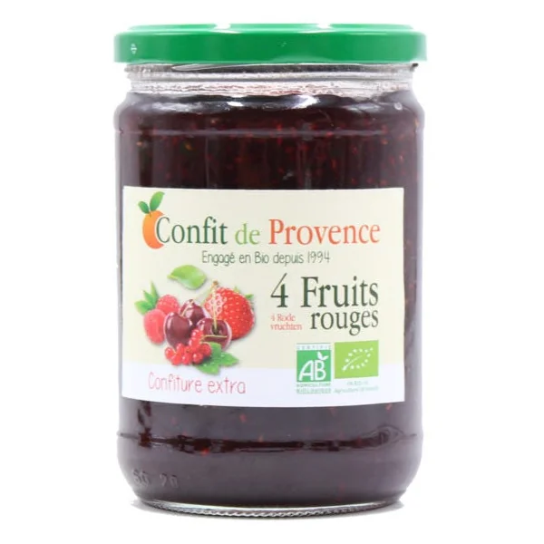 Confiture 4 fruits rouges 650g