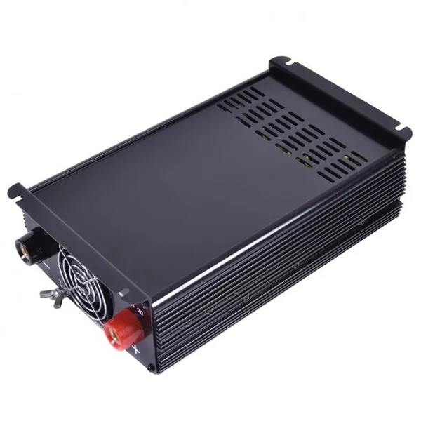 Convertisseur 1500W Puissance max 3000W Onduleur 12V DC Vers AC220-240V Pour tous Types de Véhicule, 29,5x15,1x7,6cm