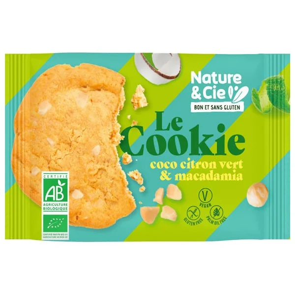 Cookie coco citron vert macadamia 45g