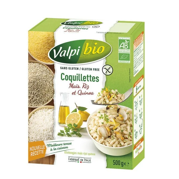 Coquillette maïs riz quinoa 500g