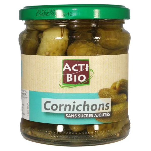 Cornichon mi-fin 190g net égoutté
