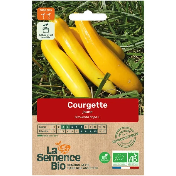 Courgette jaune semence 2,2g
