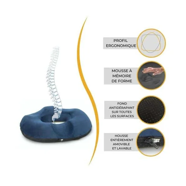 COUSSIN COCCYX DONUT 44 X 7.5 CM - Oplus Médical