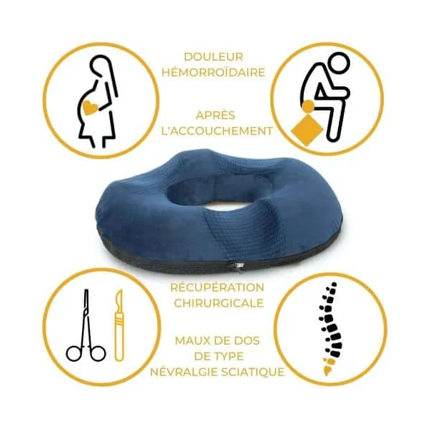 COUSSIN COCCYX DONUT 44 X 7.5 CM - Oplus Médical