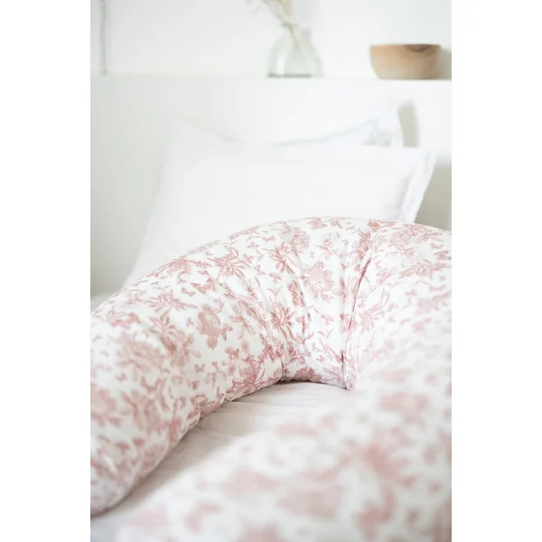 Coussin de maternité Toile de Jouy rose Tartine et chocolat - Soins Bébé Naturels & Produits Maman Après Naissance