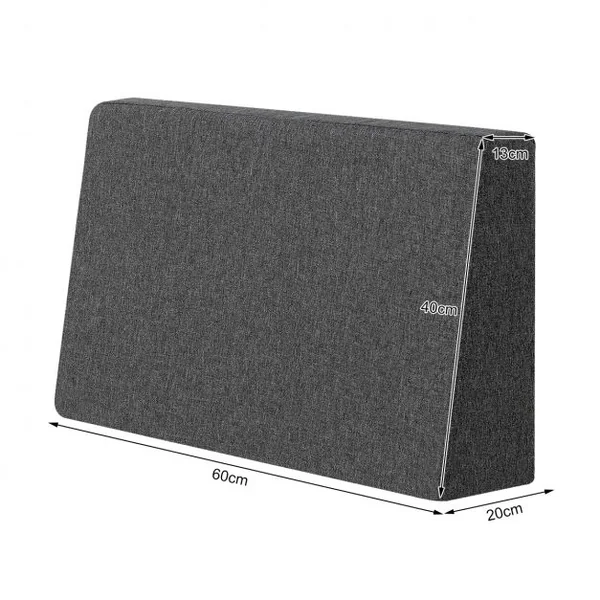 Coussin de Palette avec Fermeture Eclair 20 x 60 x 40CM en Eponge avec Housse Imperméable