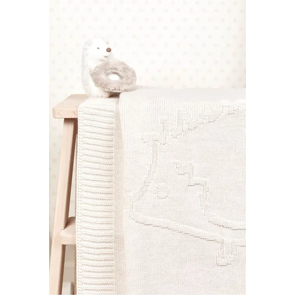 Couverture Léon le Hérisson en laine Tartine et Chocolat Naturel - Soins Bébé Naturels & Produits Maman Après Naissance