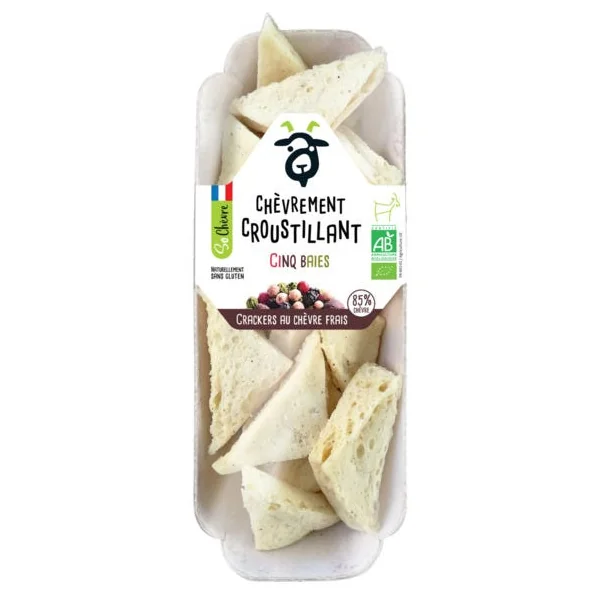 Crackers au chèvre frais cinq baies