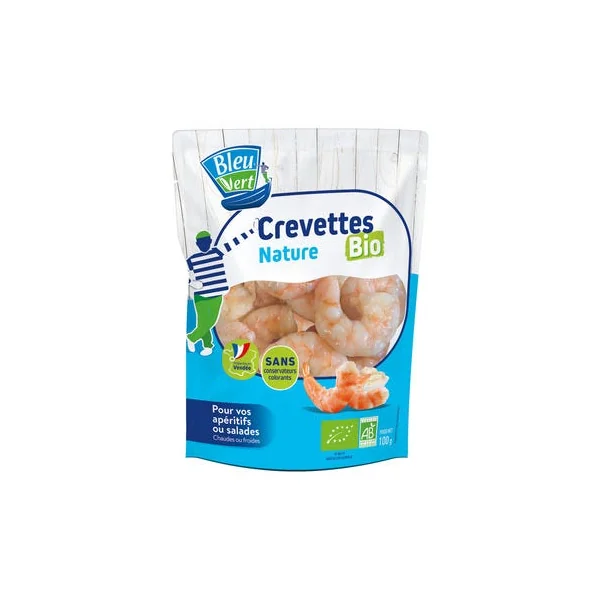 Crevettes nature décortiquées cuites 100g