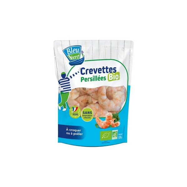 Crevettes persillées décortiquées cuites 100g