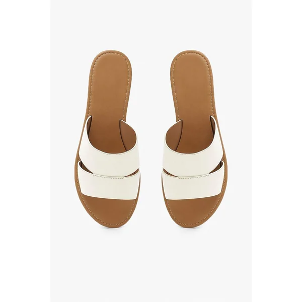 Croc Peep Toe Sliders