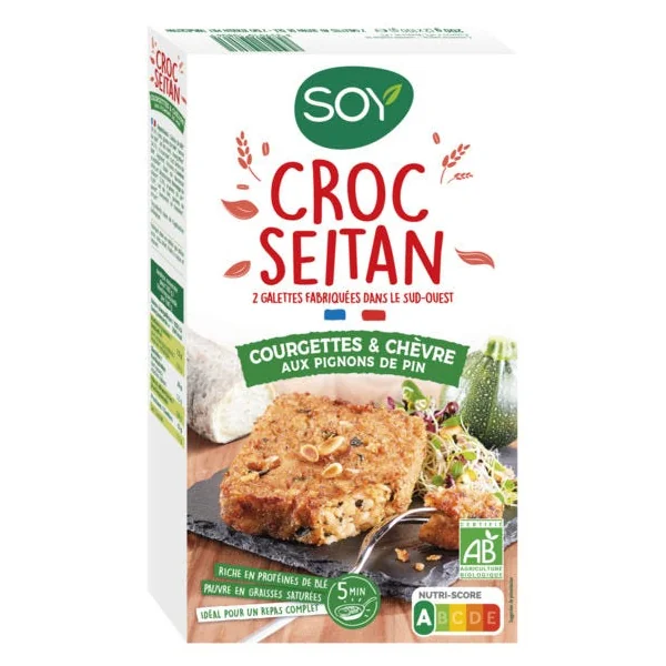 Croc'seitan courgette chèvre 200g
