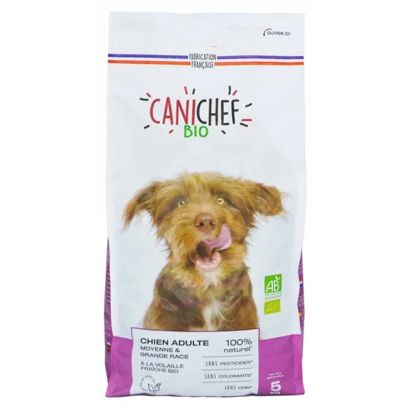 Croquette volaille riz légume chien adulte 5kg