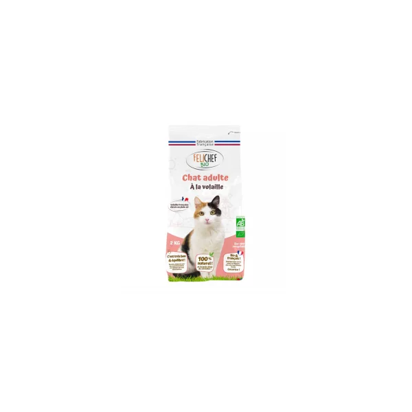 Croquettes à la volaille pour chat adulte - 2kg