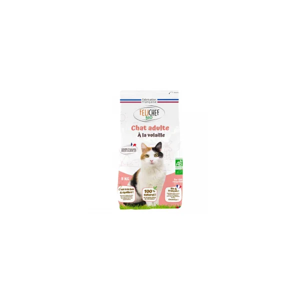 Croquettes à la volaille pour chat adulte - 5kg