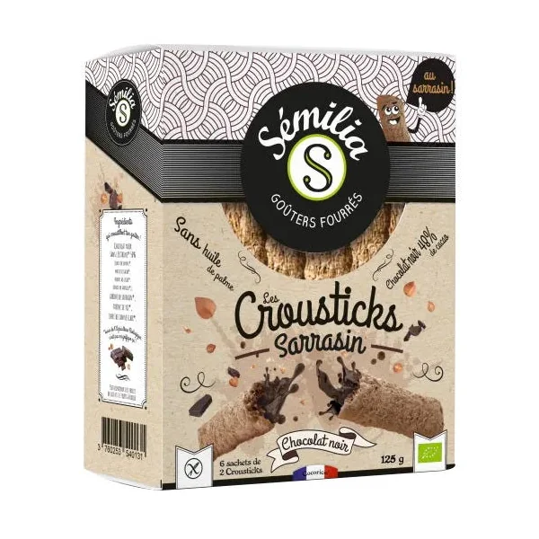 Crousticks sarrasin choc noir (12) 125g