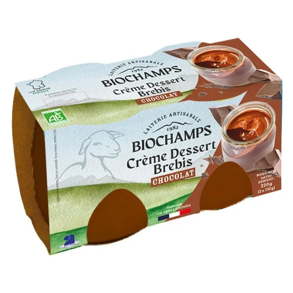 Crème dessert brebis chocolat 2x110g