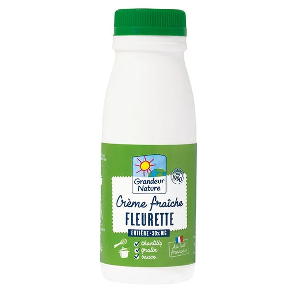 Crème fraîche fleurette 30%MG 25cl