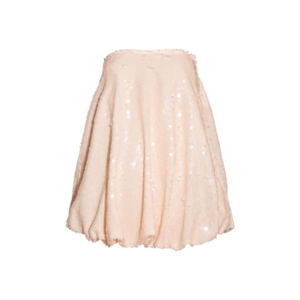 Crème Robe Boule À Paillettes