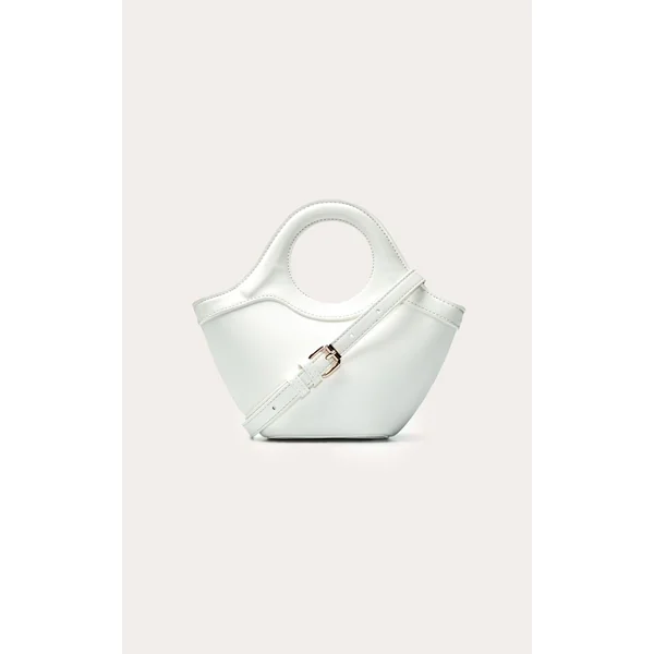 Crème Sac À Main Bandoulière Croissant