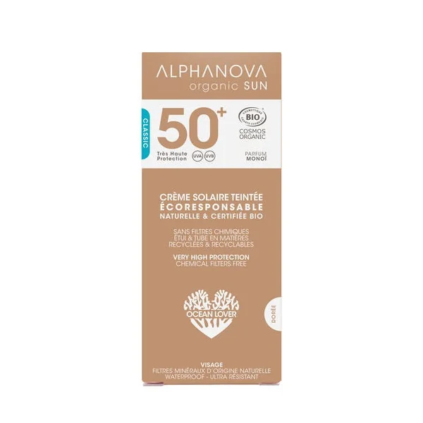 Crème solaire teintée SPF50+ Dorée 50g
