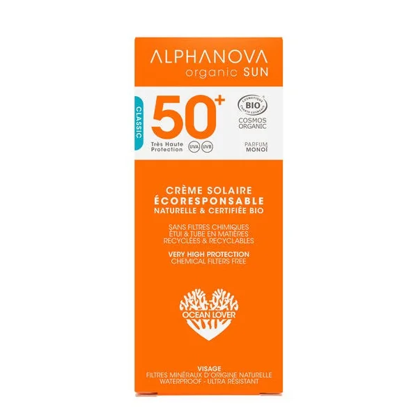 Crème solaire visage SPF50+ 50g