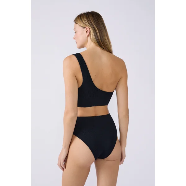 Culotte bikini taille haute en matière extensible