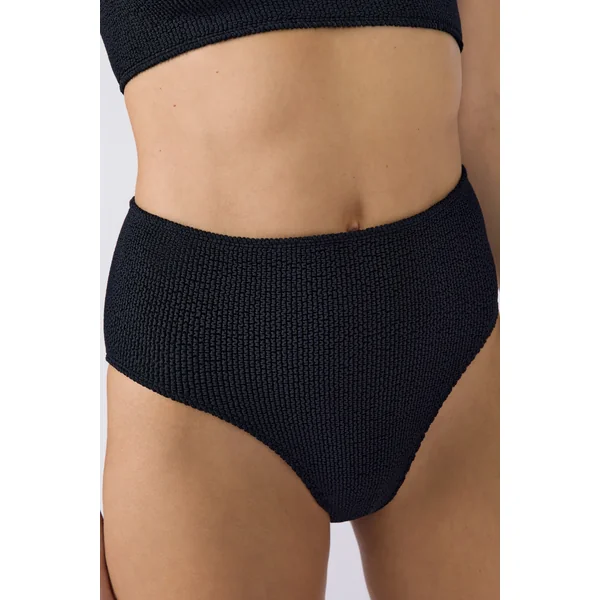 Culotte bikini taille haute en matière extensible