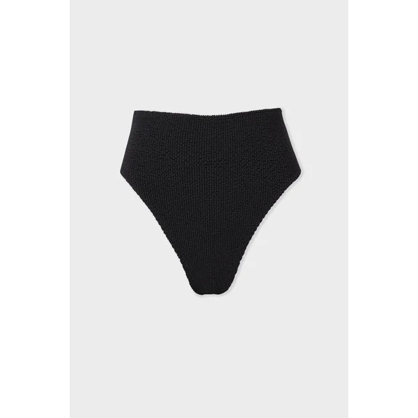 Culotte bikini taille haute en matière extensible