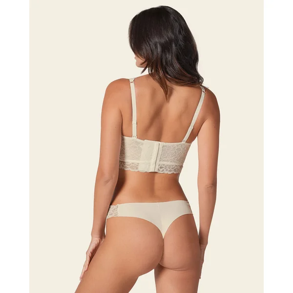 Culotte brésilienne invisible avec des touches de dentelle à la taille
