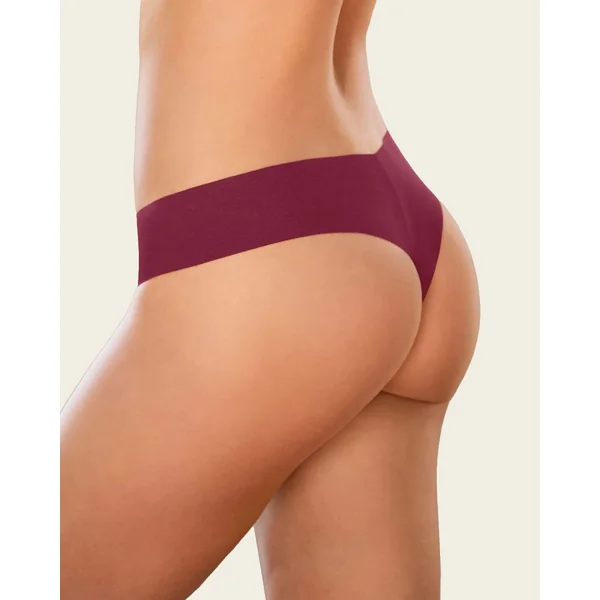 Culotte brésilienne invisible ultra plate sans élastiques et peu de coutures