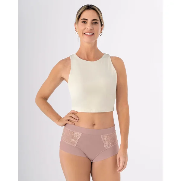 Culotte classique avec détails latéraux en dentelle