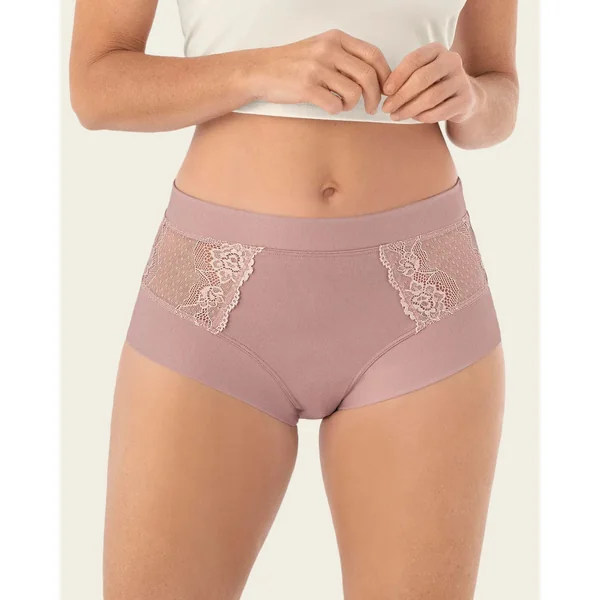 Culotte classique avec détails latéraux en dentelle