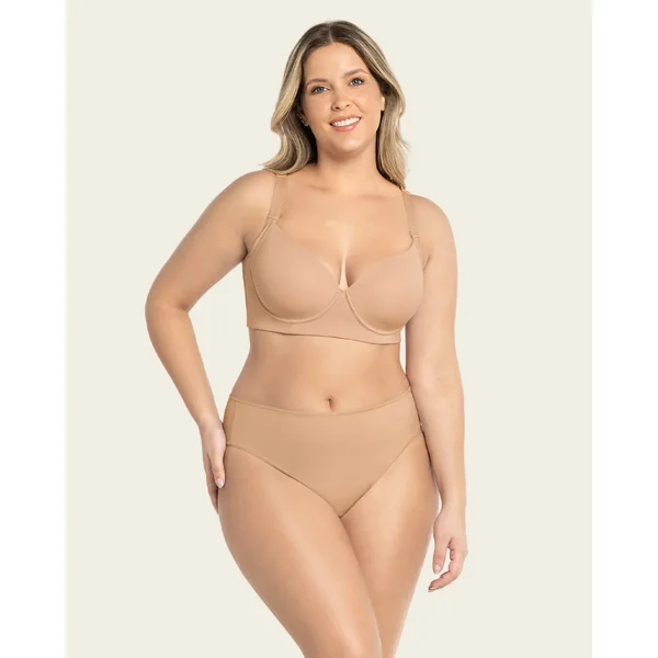 Culotte classique à jambe haute avec contrôle modéré au niveau de l'abdomen