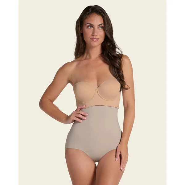 Culotte gainante taille haute avec maintien modéré du ventre et du dos