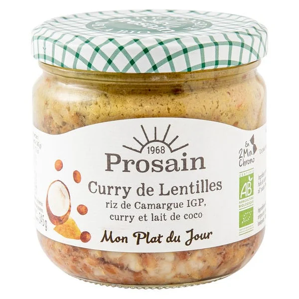 Curry de lentilles à l'indienne 345g