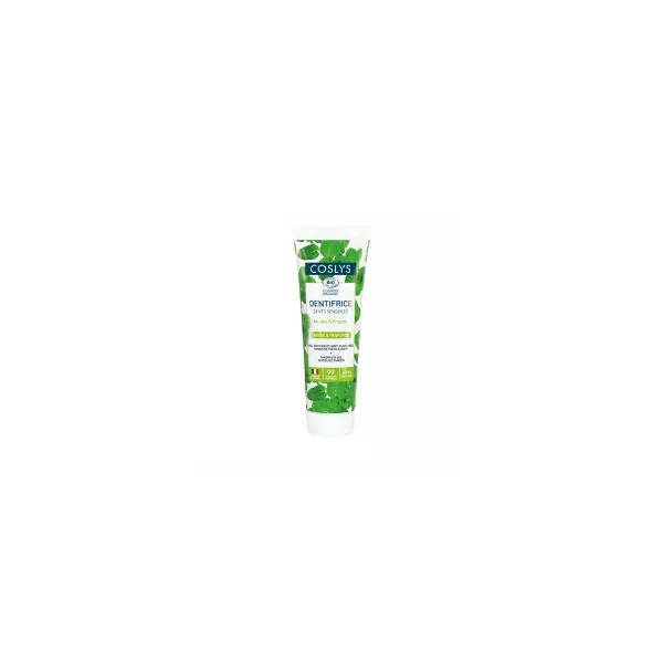 Dentifrice dents sensibles à la menthe et propolis bio - 75ml