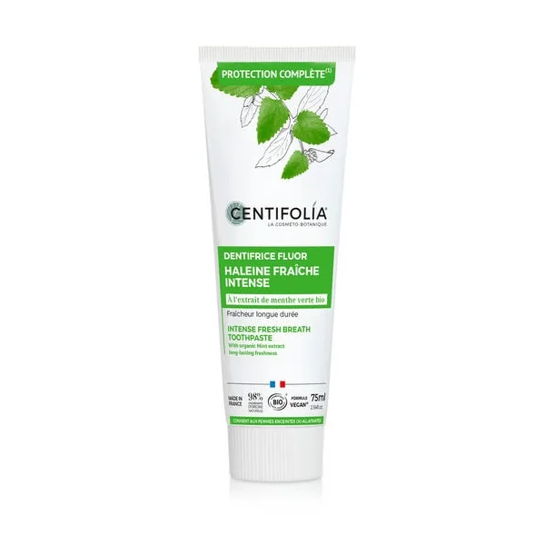 Dentifrice fluor haleine fraîche à la menthe verte 75ml