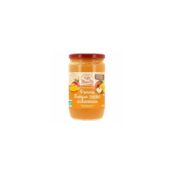 Dessert de fruits bio - Pomme mangue - 680g