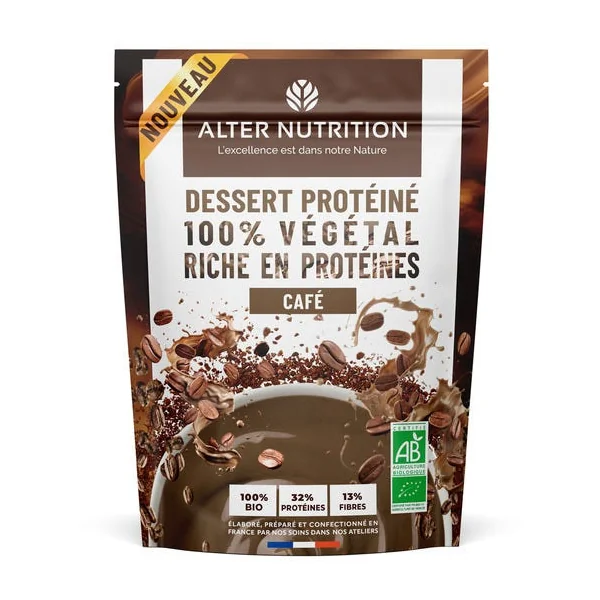 Dessert protéiné 100% végétal café 180g