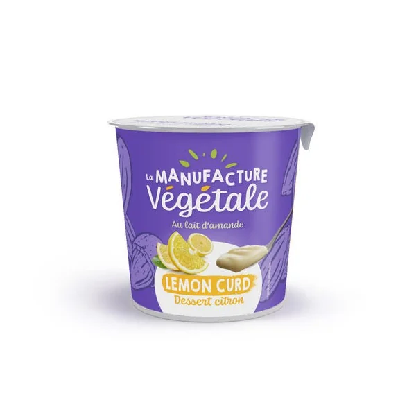 Dessert végétal amande lemon curd 350g