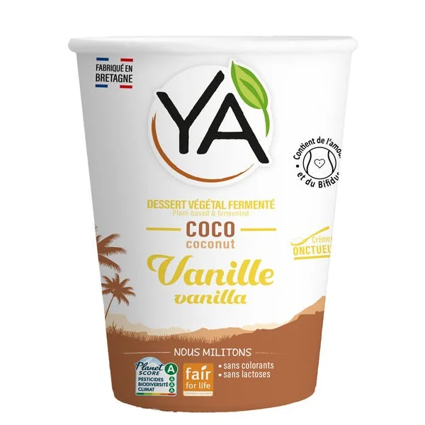 Dessert végétal au lait coco et vanille
