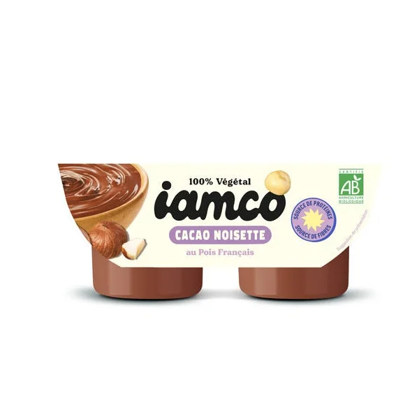Dessert végétal pois choco noisett 2x90g