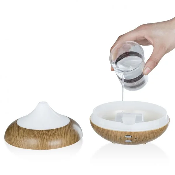 Diffuseur d'Huiles Essentielles Humidificateur d'air Ultrasonique Brume Fraîche Arôme Diffuseur de Parfum Electrique 210ML