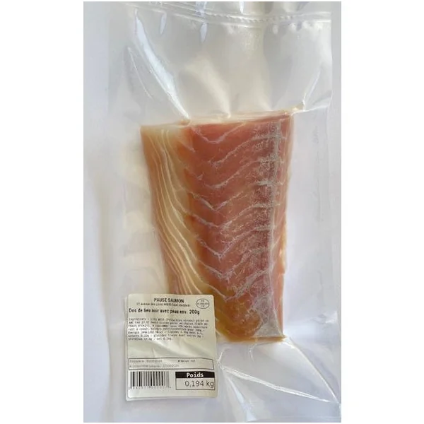 Dos de lieu noir avec peau env. 200g